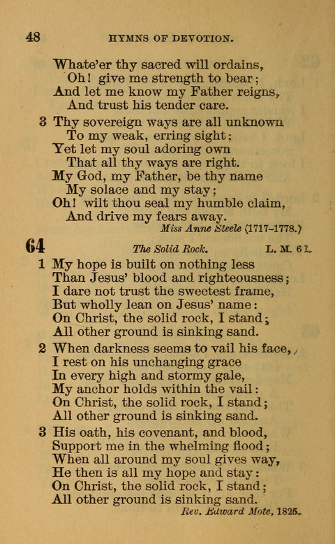 Hymns of the Ages: for Public and Social Worship, Approved and Recommended ... by the General Assembly of the Presbyterian Church in the U.S. (Second ed.) page 48