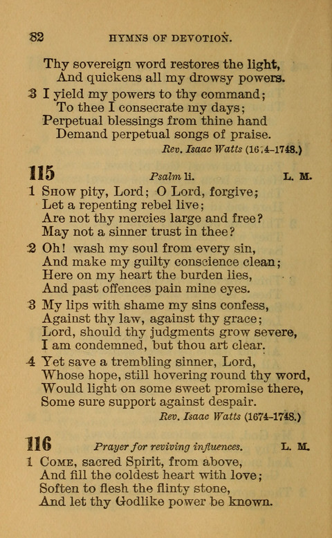 Hymns of the Ages: for Public and Social Worship, Approved and Recommended ... by the General Assembly of the Presbyterian Church in the U.S. (Second ed.) page 82