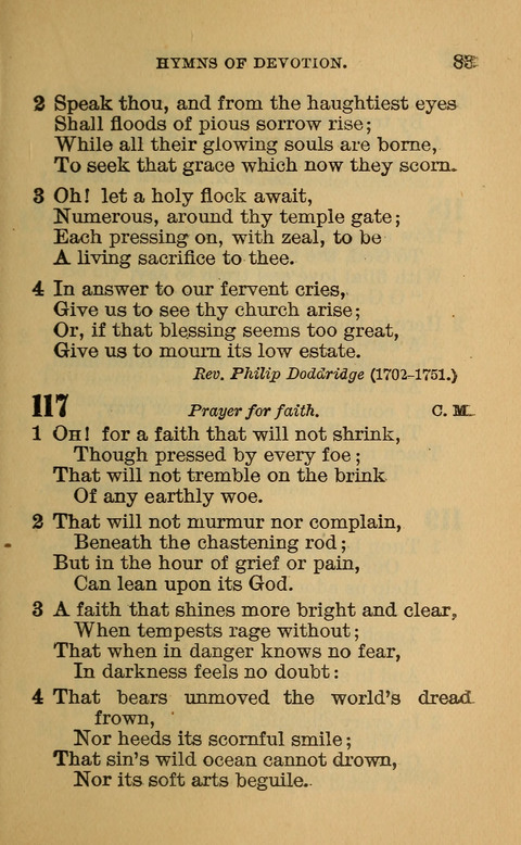 Hymns of the Ages: for Public and Social Worship, Approved and Recommended ... by the General Assembly of the Presbyterian Church in the U.S. (Second ed.) page 83