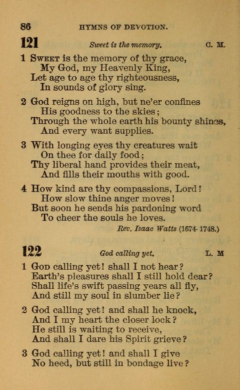 Hymns of the Ages: for Public and Social Worship, Approved and Recommended ... by the General Assembly of the Presbyterian Church in the U.S. (Second ed.) page 86