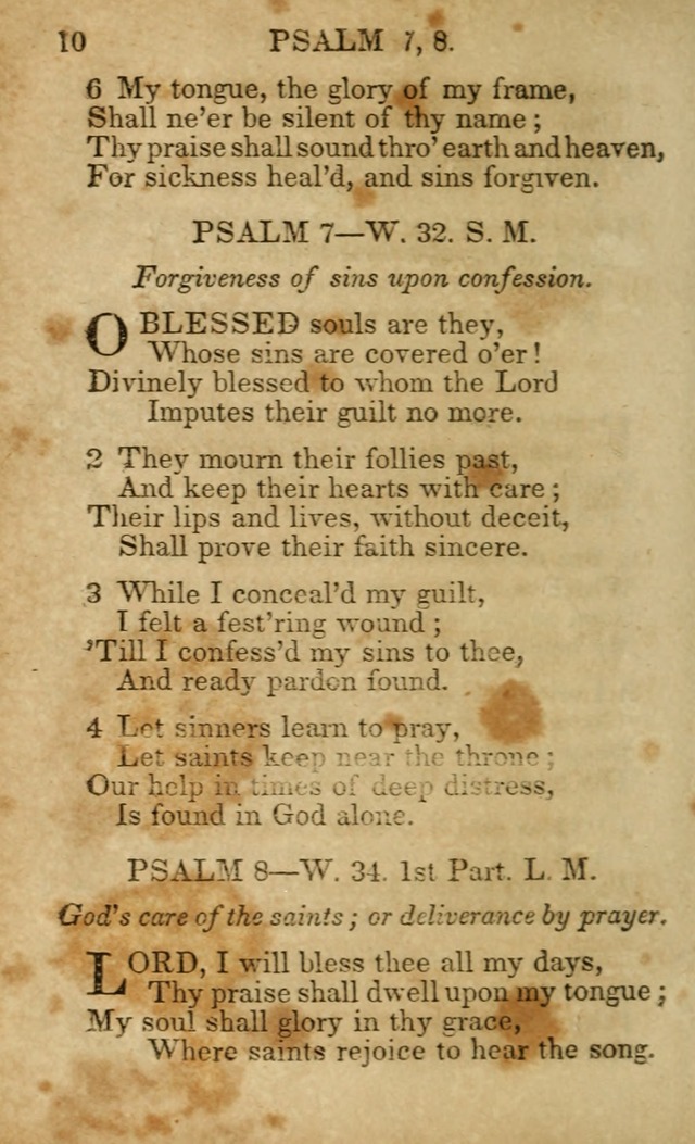 Hymns and Spiritual Songs, Original and Selected, for the Use of Christians. (5th ed.) page 10