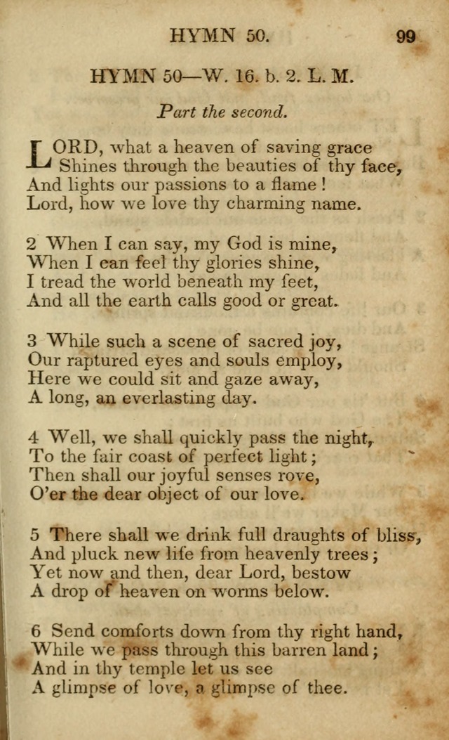 Hymns and Spiritual Songs, Original and Selected, for the Use of Christians. (5th ed.) page 109