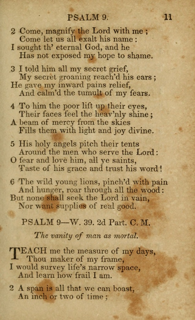 Hymns and Spiritual Songs, Original and Selected, for the Use of Christians. (5th ed.) page 11