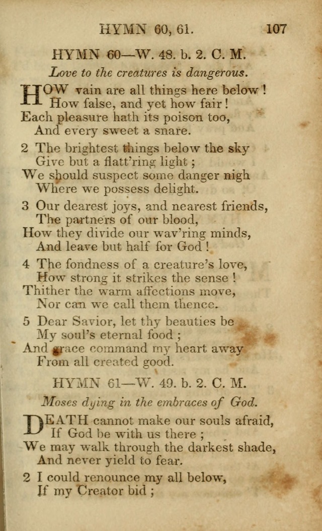 Hymns and Spiritual Songs, Original and Selected, for the Use of Christians. (5th ed.) page 117