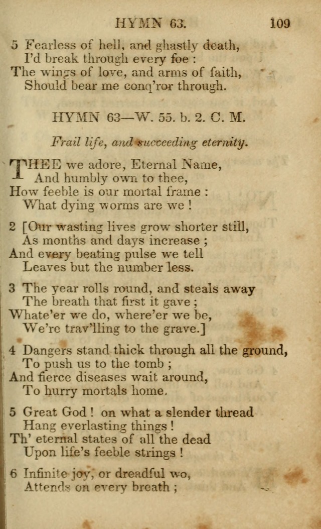 Hymns and Spiritual Songs, Original and Selected, for the Use of Christians. (5th ed.) page 119