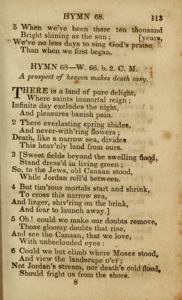 Hymns and Spiritual Songs, Original and Selected, for the Use of Christians. (5th ed.) page 123