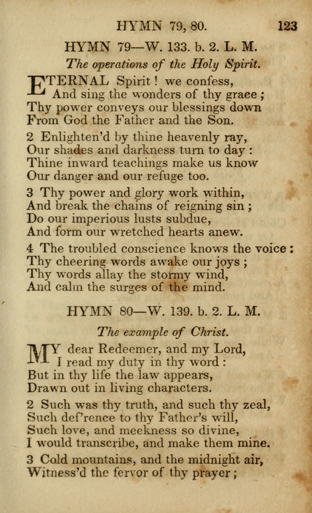 Hymns and Spiritual Songs, Original and Selected, for the Use of Christians. (5th ed.) page 133