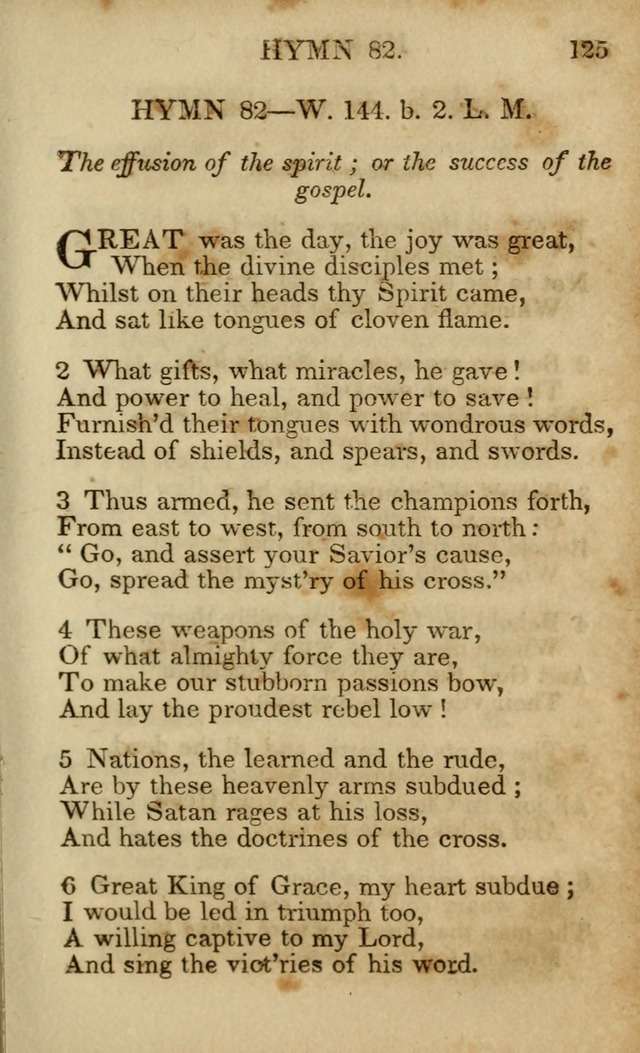 Hymns and Spiritual Songs, Original and Selected, for the Use of Christians. (5th ed.) page 135