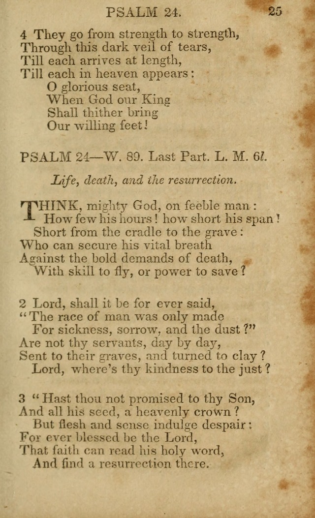 Hymns and Spiritual Songs, Original and Selected, for the Use of Christians. (5th ed.) page 25