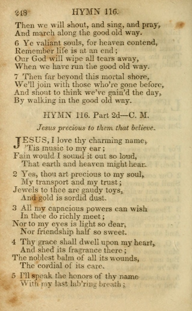 Hymns and Spiritual Songs, Original and Selected, for the Use of Christians. (5th ed.) page 258