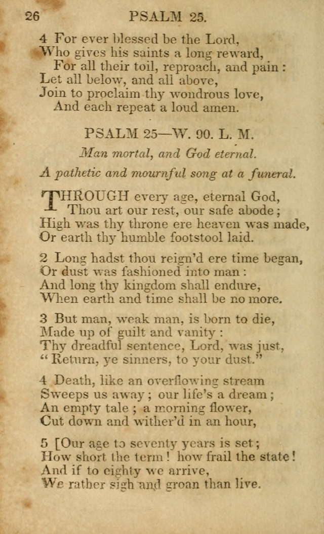 Hymns and Spiritual Songs, Original and Selected, for the Use of Christians. (5th ed.) page 26