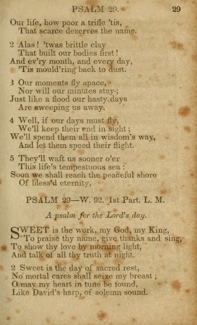 Hymns and Spiritual Songs, Original and Selected, for the Use of Christians. (5th ed.) page 29