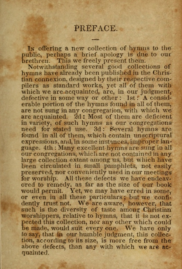 Hymns and Spiritual Songs, Original and Selected, for the Use of Christians. (5th ed.) page 3