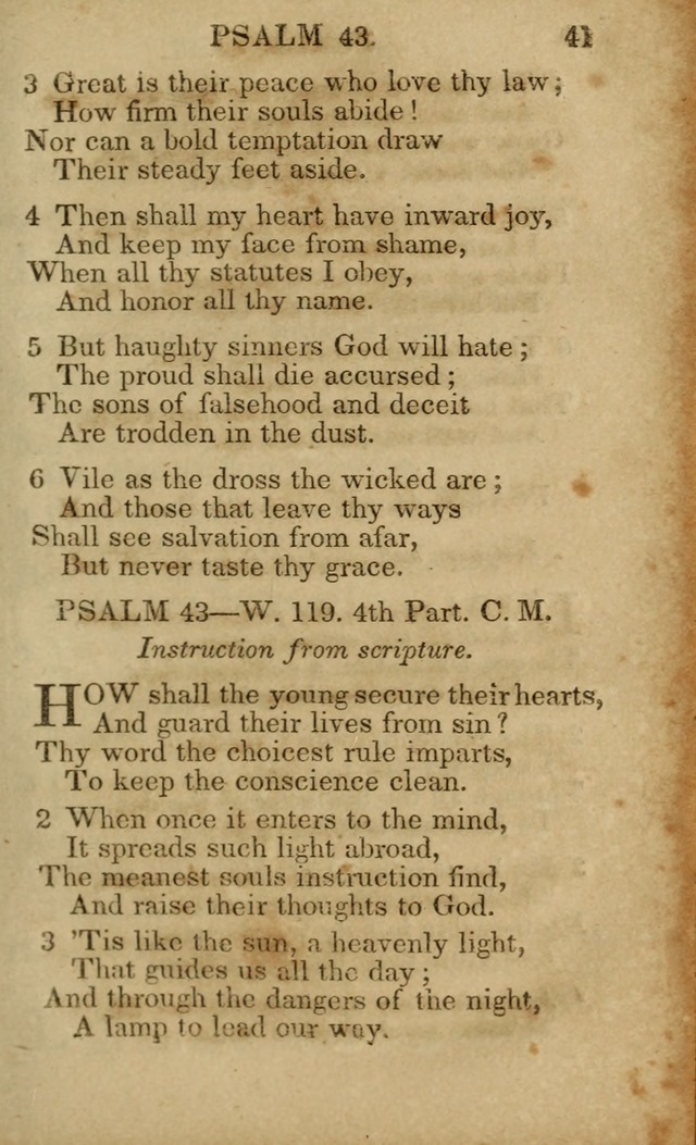 Hymns and Spiritual Songs, Original and Selected, for the Use of Christians. (5th ed.) page 41