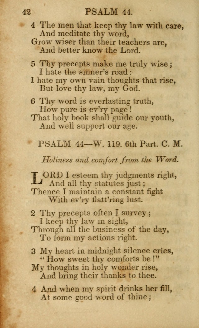 Hymns and Spiritual Songs, Original and Selected, for the Use of Christians. (5th ed.) page 42