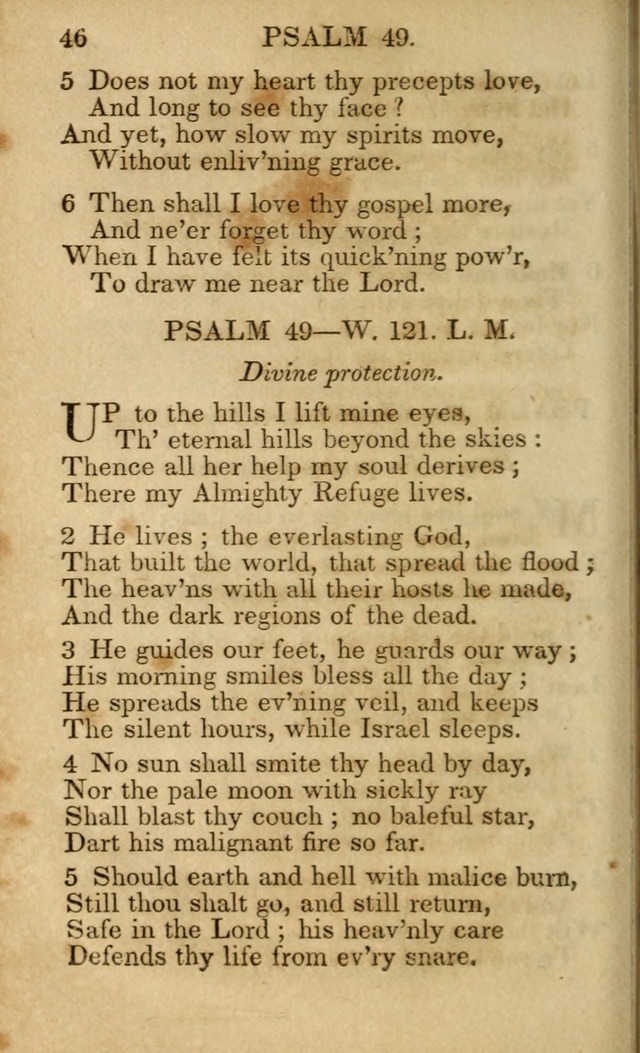 Hymns and Spiritual Songs, Original and Selected, for the Use of Christians. (5th ed.) page 46