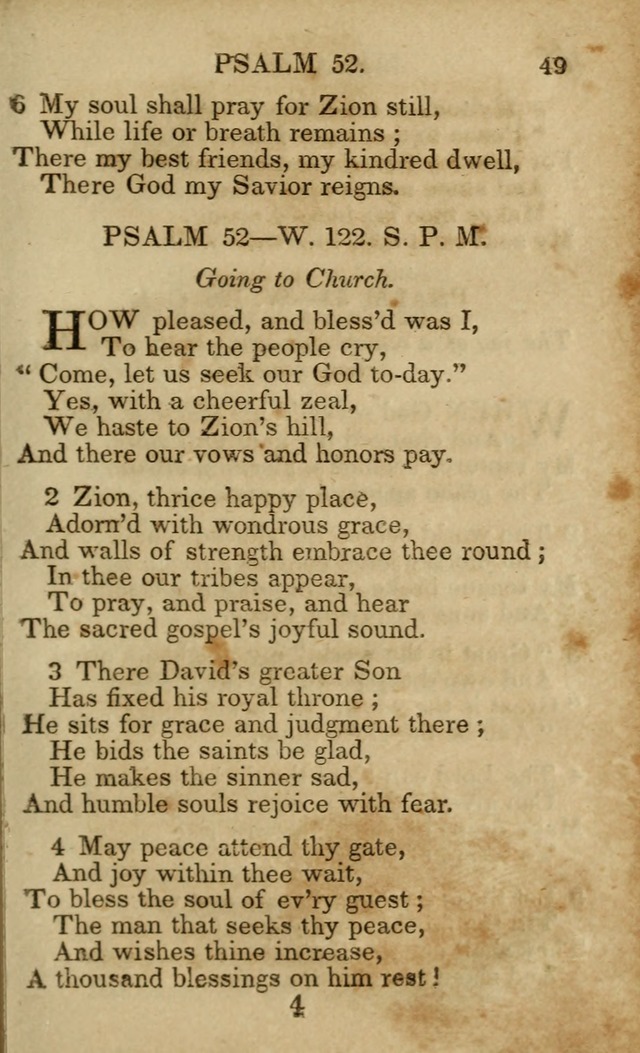 Hymns and Spiritual Songs, Original and Selected, for the Use of Christians. (5th ed.) page 49