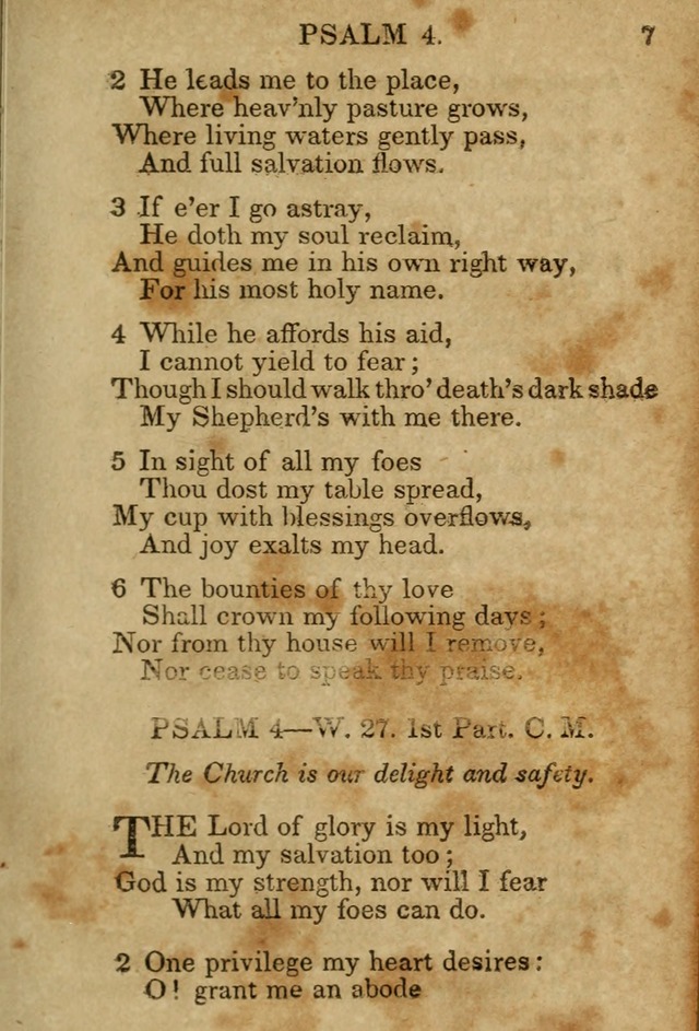 Hymns and Spiritual Songs, Original and Selected, for the Use of Christians. (5th ed.) page 7