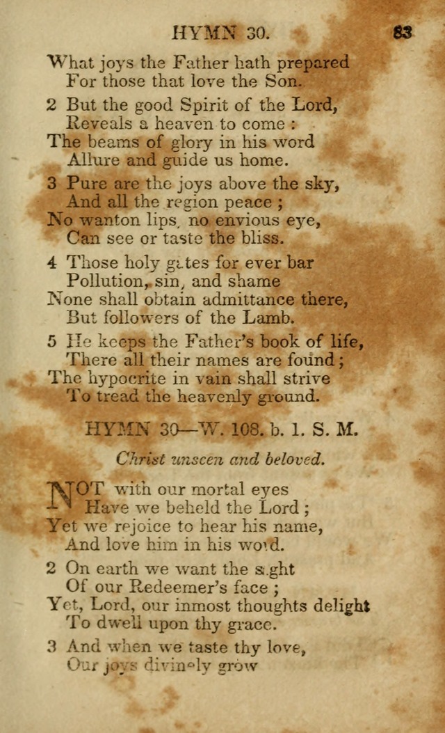 Hymns and Spiritual Songs, Original and Selected, for the Use of Christians. (5th ed.) page 83