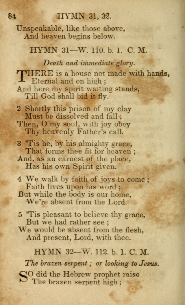 Hymns and Spiritual Songs, Original and Selected, for the Use of Christians. (5th ed.) page 84