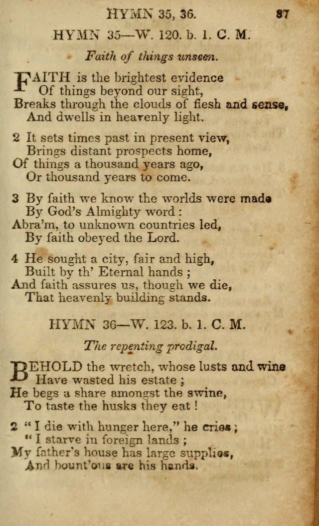 Hymns and Spiritual Songs, Original and Selected, for the Use of Christians. (5th ed.) page 87