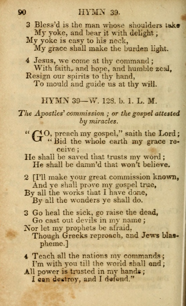 Hymns and Spiritual Songs, Original and Selected, for the Use of Christians. (5th ed.) page 90