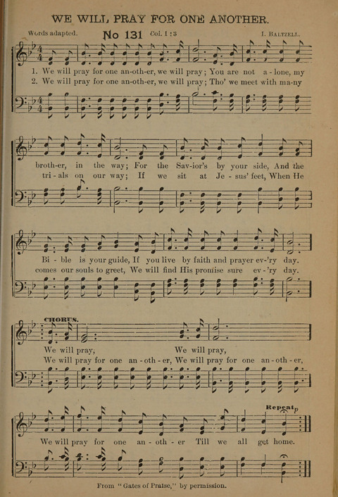 Harvest Bells Nos. 1, 2 and 3: Is filled with new and beautiful songs, suitable for churches, Sunday-schools, revivals and all religious meetings page 129