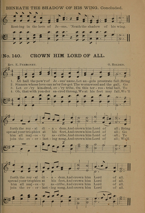 Harvest Bells Nos. 1, 2 and 3: Is filled with new and beautiful songs, suitable for churches, Sunday-schools, revivals and all religious meetings page 137