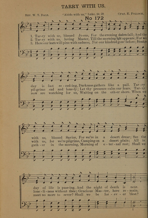 Harvest Bells Nos. 1, 2 and 3: Is filled with new and beautiful songs, suitable for churches, Sunday-schools, revivals and all religious meetings page 170