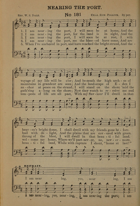 Harvest Bells Nos. 1, 2 and 3: Is filled with new and beautiful songs, suitable for churches, Sunday-schools, revivals and all religious meetings page 180