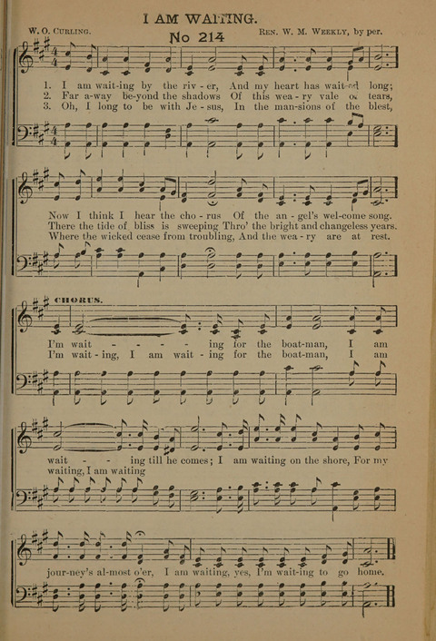 Harvest Bells Nos. 1, 2 and 3: Is filled with new and beautiful songs, suitable for churches, Sunday-schools, revivals and all religious meetings page 205