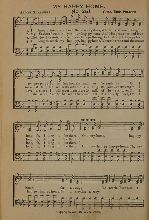 Harvest Bells Nos. 1, 2 and 3: Is filled with new and beautiful songs, suitable for churches, Sunday-schools, revivals and all religious meetings page 246