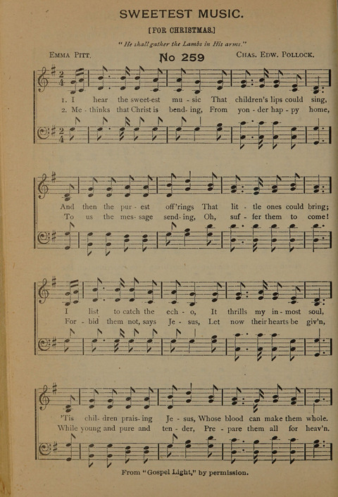 Harvest Bells Nos. 1, 2 and 3: Is filled with new and beautiful songs, suitable for churches, Sunday-schools, revivals and all religious meetings page 254