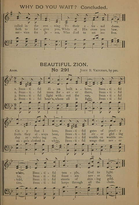 Harvest Bells Nos. 1, 2 and 3: Is filled with new and beautiful songs, suitable for churches, Sunday-schools, revivals and all religious meetings page 285