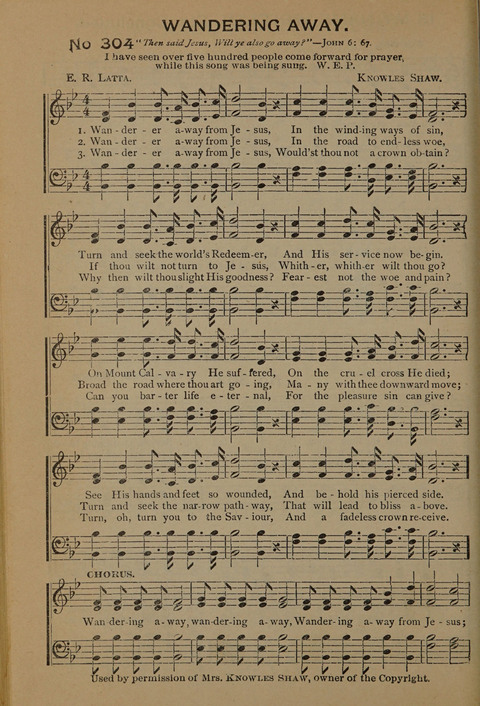 Harvest Bells Nos. 1, 2 and 3: Is filled with new and beautiful songs, suitable for churches, Sunday-schools, revivals and all religious meetings page 298