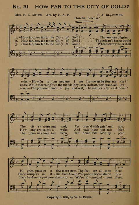 Harvest Bells Nos. 1, 2 and 3: Is filled with new and beautiful songs, suitable for churches, Sunday-schools, revivals and all religious meetings page 378