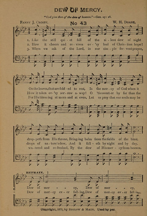 Harvest Bells Nos. 1, 2 and 3: Is filled with new and beautiful songs, suitable for churches, Sunday-schools, revivals and all religious meetings page 44