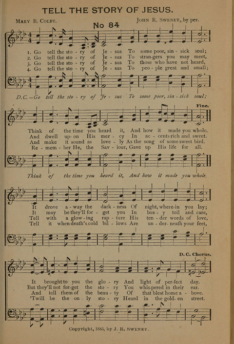 Harvest Bells Nos. 1, 2 and 3: Is filled with new and beautiful songs, suitable for churches, Sunday-schools, revivals and all religious meetings page 83