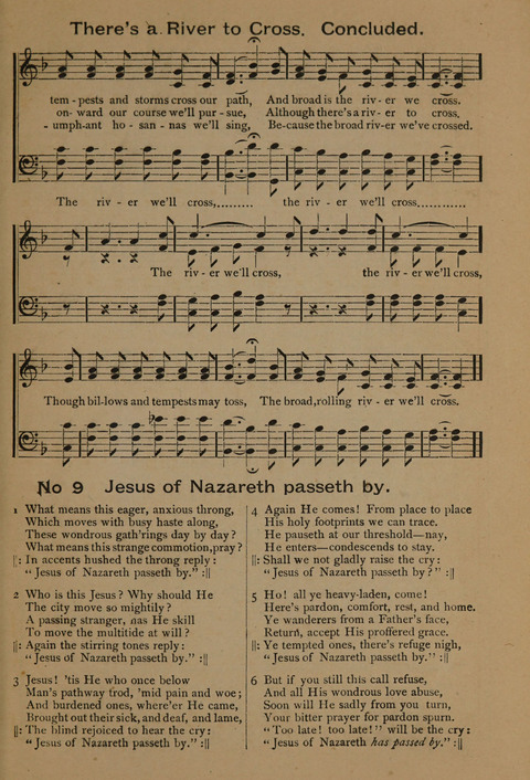 Harvest Bells Nos. 1, 2 and 3: Is filled with new and beautiful songs, suitable for churches, Sunday-schools, revivals and all religious meetings page 9