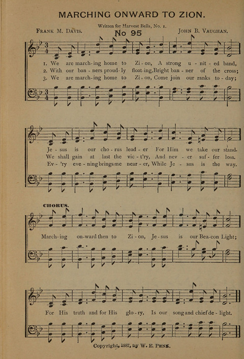 Harvest Bells Nos. 1, 2 and 3: Is filled with new and beautiful songs, suitable for churches, Sunday-schools, revivals and all religious meetings page 94