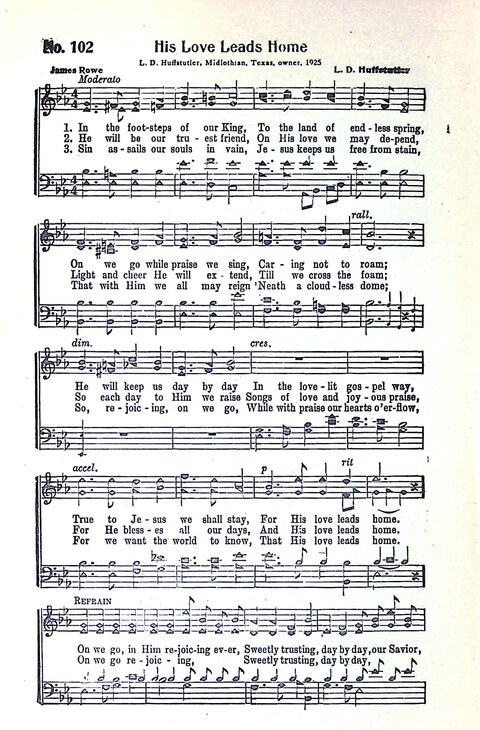 Harbor Bells [no. 1]: our 1925 book for Sunday schools, singing schools, revivals, conventions, and general use in all religious gatherings page 103