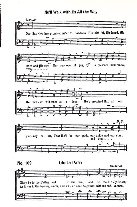 Harbor Bells [no. 1]: our 1925 book for Sunday schools, singing schools, revivals, conventions, and general use in all religious gatherings page 110