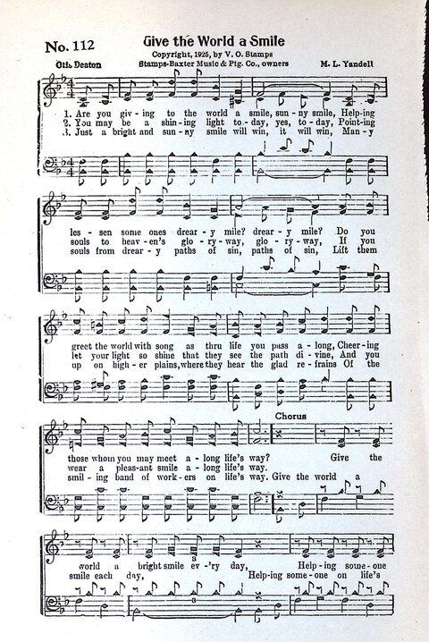 Harbor Bells [no. 1]: our 1925 book for Sunday schools, singing schools, revivals, conventions, and general use in all religious gatherings page 115