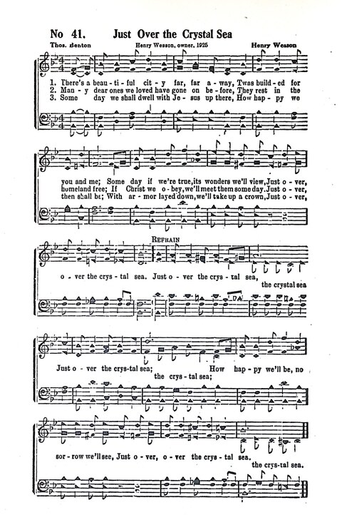 Harbor Bells [no. 1]: our 1925 book for Sunday schools, singing schools, revivals, conventions, and general use in all religious gatherings page 42