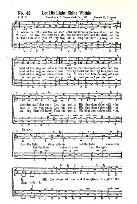 Harbor Bells [no. 1]: our 1925 book for Sunday schools, singing schools, revivals, conventions, and general use in all religious gatherings page 43