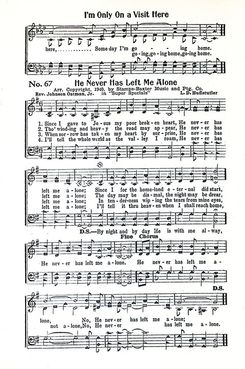 Harbor Bells [no. 1]: our 1925 book for Sunday schools, singing schools, revivals, conventions, and general use in all religious gatherings page 68