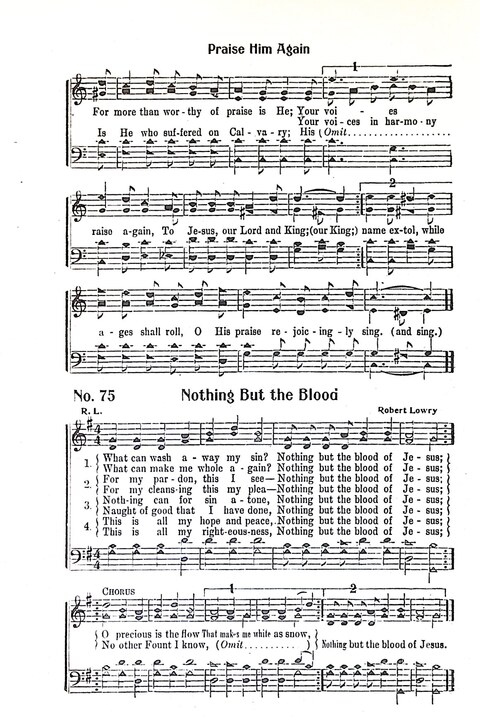 Harbor Bells [no. 1]: our 1925 book for Sunday schools, singing schools, revivals, conventions, and general use in all religious gatherings page 76