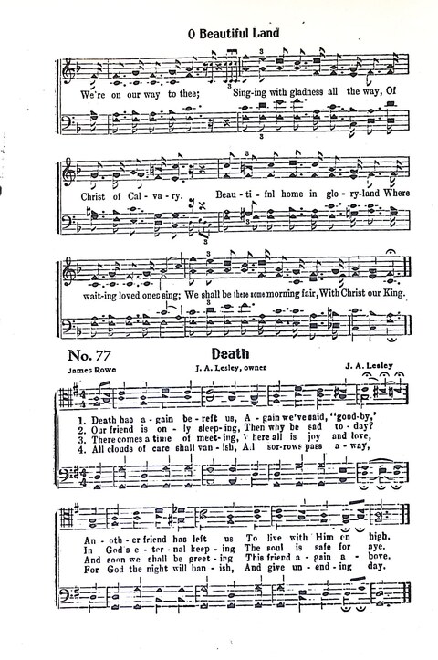 Harbor Bells [no. 1]: our 1925 book for Sunday schools, singing schools, revivals, conventions, and general use in all religious gatherings page 78