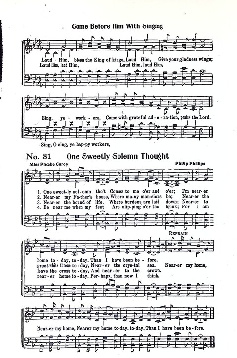 Harbor Bells [no. 1]: our 1925 book for Sunday schools, singing schools, revivals, conventions, and general use in all religious gatherings page 82