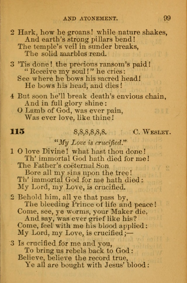 The Hymn Book of the African Methodist Episcopal Church: being a collection of hymns, sacred songs and chants (5th ed.) page 108